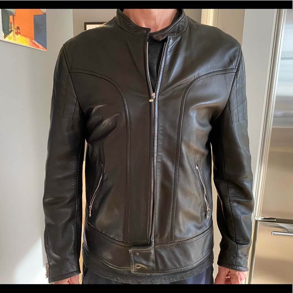Andrea Palombini Men's Leather Jacket